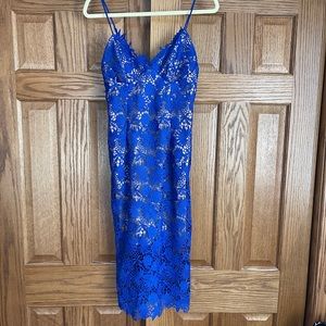 Bardot Cobalt Blue Lace Dress